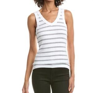 Michael Stars Maya Stripe V-Neck Tank